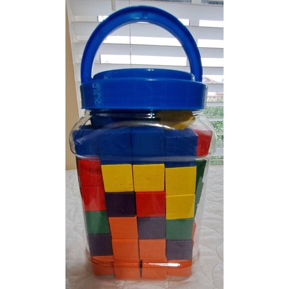 Learning Resources Wooden Color Cubes 102 Cubes in Ten Colors - Picture 3 of 7